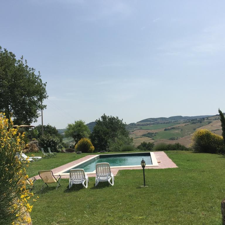 Villa Fonte All'Oppio Con Area Piscina Recintata Pienza Exterior foto