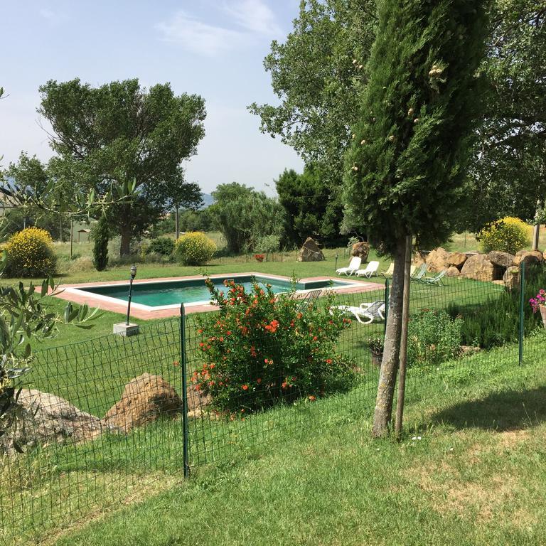 Villa Fonte All'Oppio Con Area Piscina Recintata Pienza Exterior foto