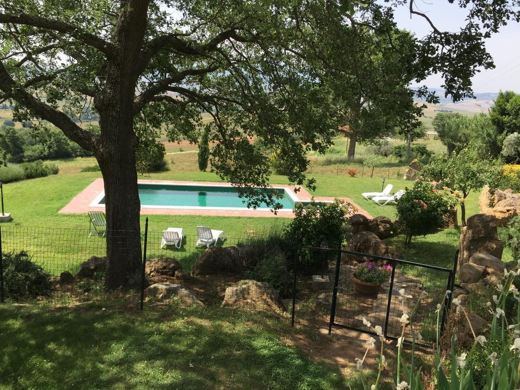 Villa Fonte All'Oppio Con Area Piscina Recintata Pienza Exterior foto