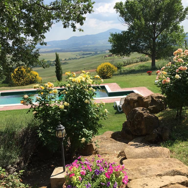 Villa Fonte All'Oppio Con Area Piscina Recintata Pienza Exterior foto