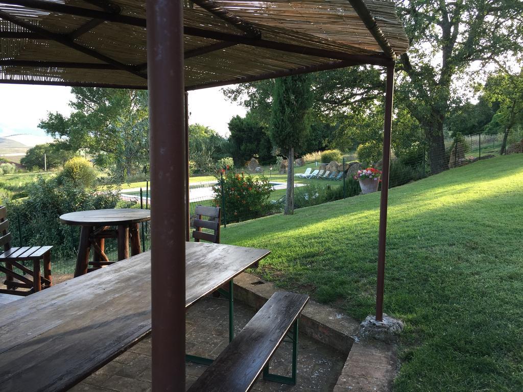 Villa Fonte All'Oppio Con Area Piscina Recintata Pienza Exterior foto