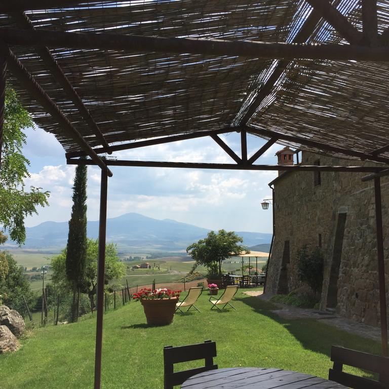 Villa Fonte All'Oppio Con Area Piscina Recintata Pienza Exterior foto